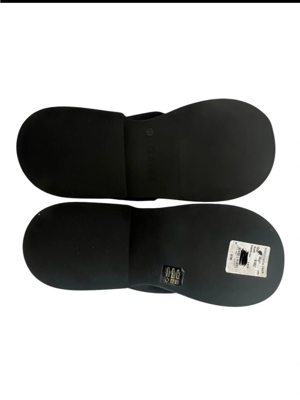 Ganni Black Platform Retro Thong Sandals Size 41